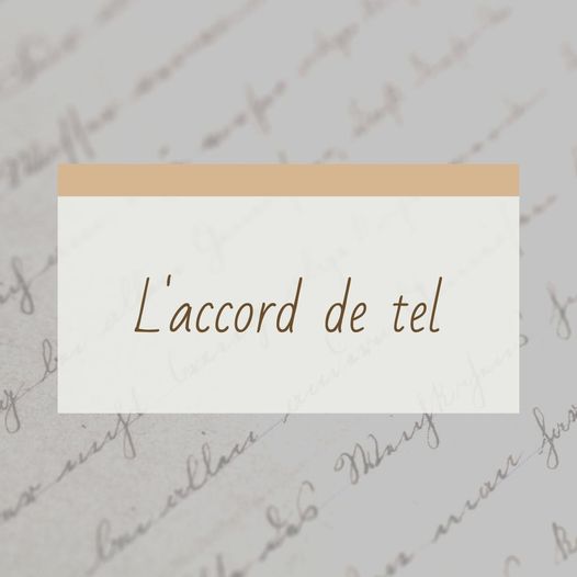 L'accord de tel