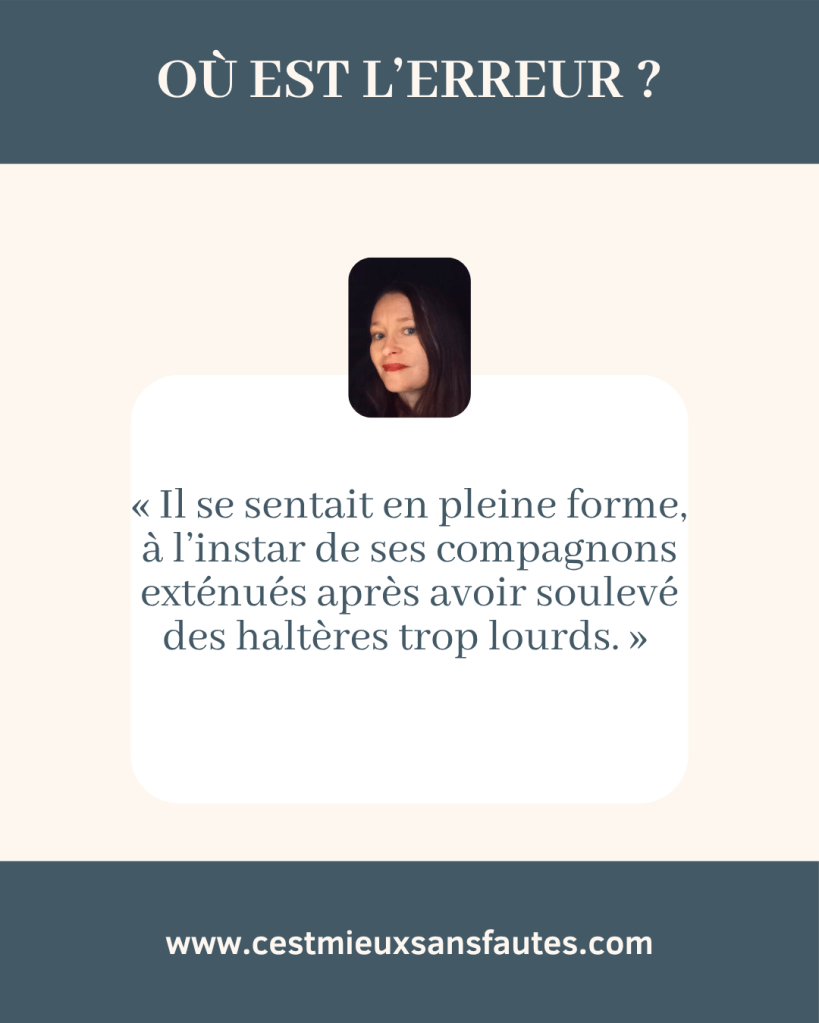 à l'instar