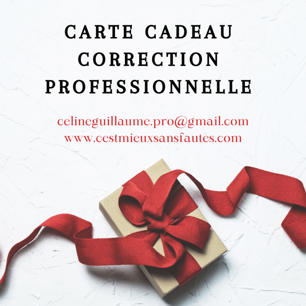 carte cadeau correction
